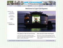Tablet Screenshot of capecodexp.com